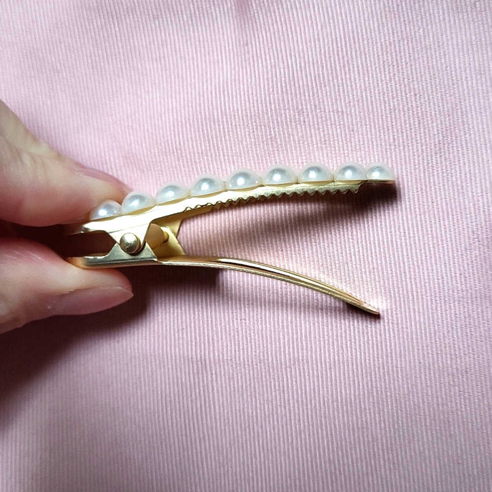 J. Crew Pearl Hair Clips! NWT! - Picture 5 of 7